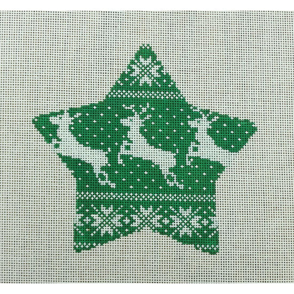 Nordic Reindeer Star, Green