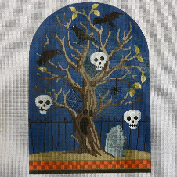 Crow & Skull Haunted Tree
