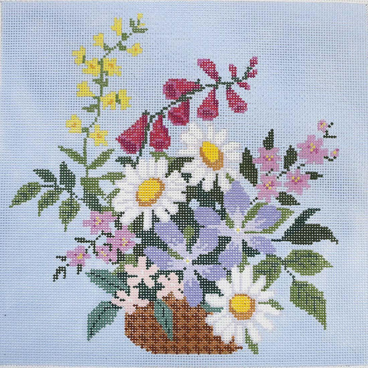 English Wildflower Basket