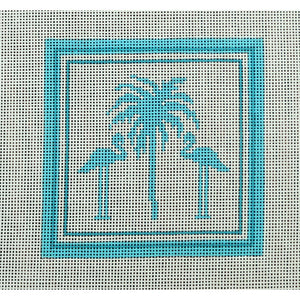 Palm Tree in Aqua