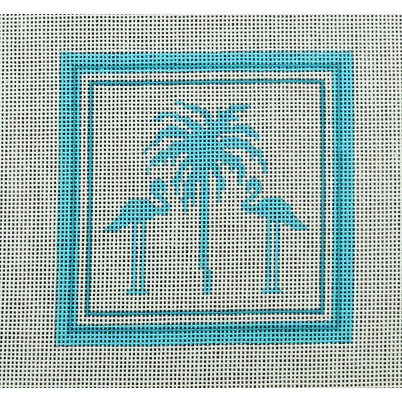Palm Tree in Aqua