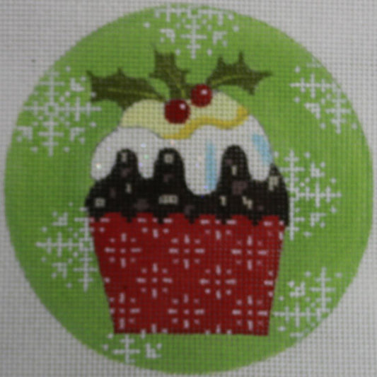 Christmas Cupcake w/ Holly