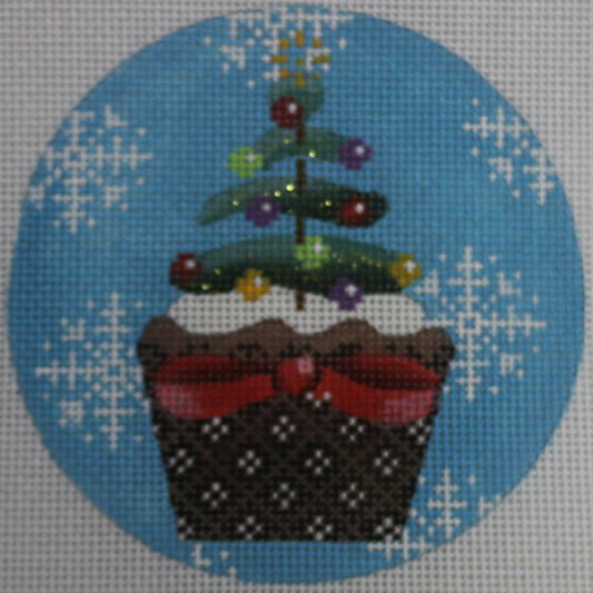 Christmas Cupcake with Tree