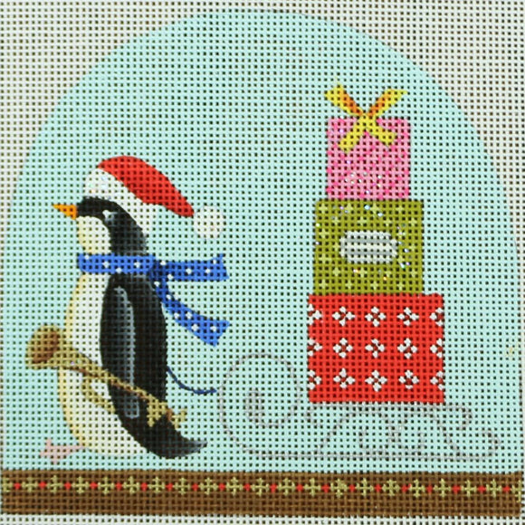 Penguin & Sleigh Snowdome