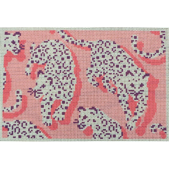 Leopard Clutch, Pink