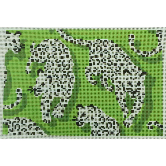 Leopard Clutch, Green