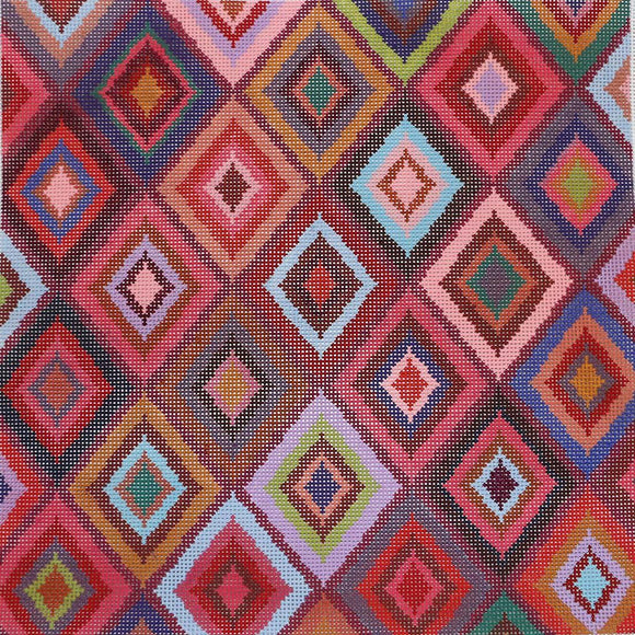 Multicolored Diamond Pattern