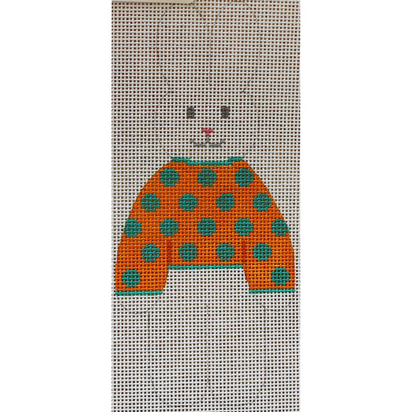 Bunny in Polka Dot Sweater