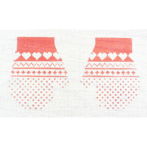 Red Hearts Mittens
