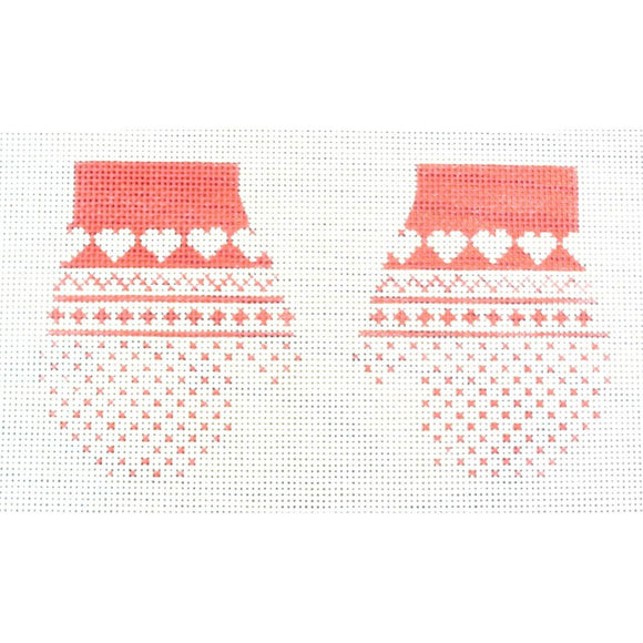 Red Hearts Mittens