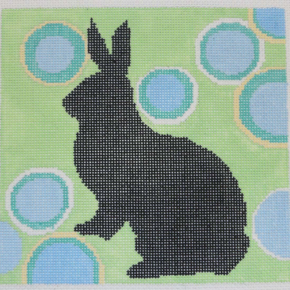Rabbit on Green Dots