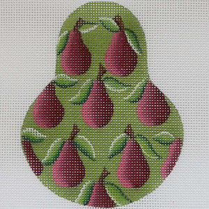 Pink Anjour on Green Pear