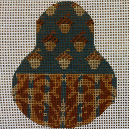 Acorns on Blue Pear