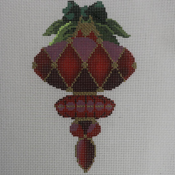 January Garnet Ornament with stitch guide