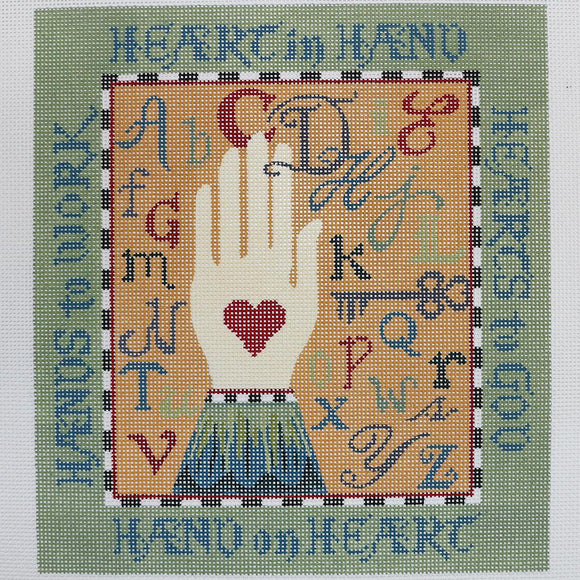 Heart in Hand Sampler