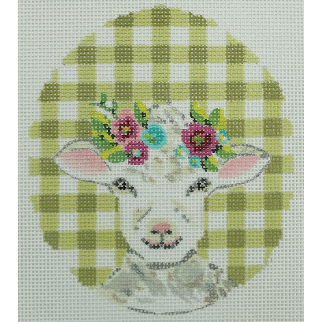 Curly Lamb w/ Flower Crown