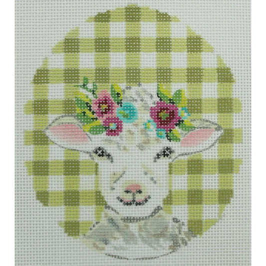 Curly Lamb w/ Flower Crown