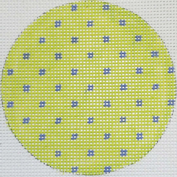 Lime/Periwinkle Dots