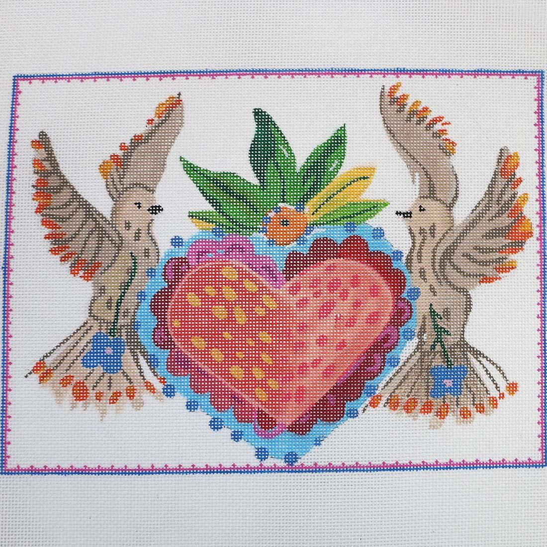 Doves with Heart Milagro