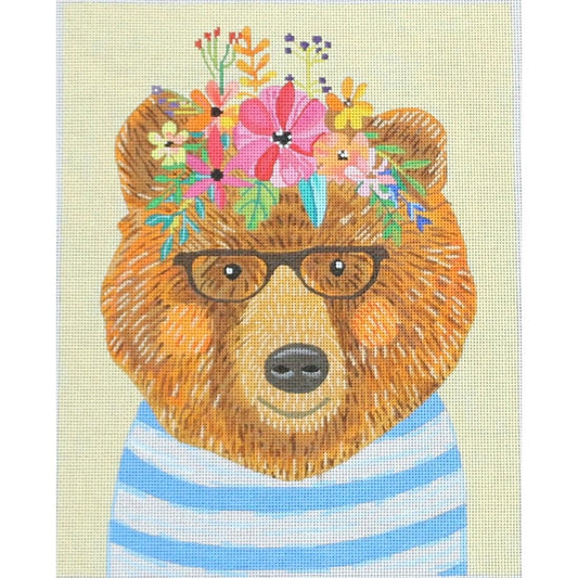 Bear in Striped Shirt