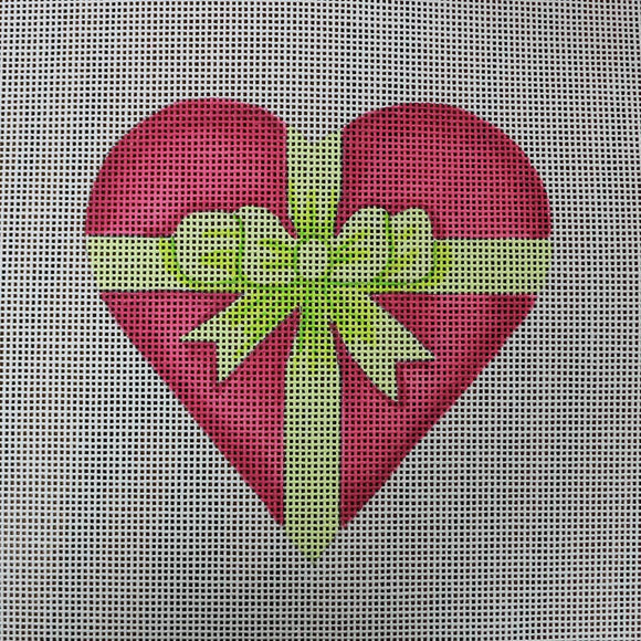 Pink/Lime Gift Heart