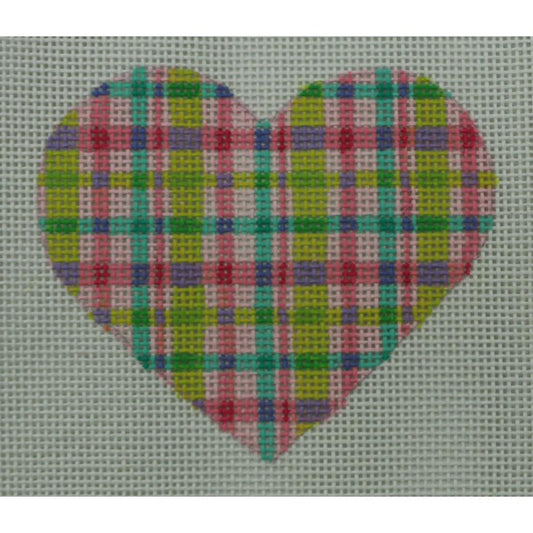 Madras Plaid Heart