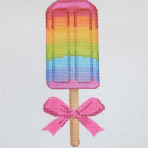 Rainbow Popsicle w/ Pink Bow
