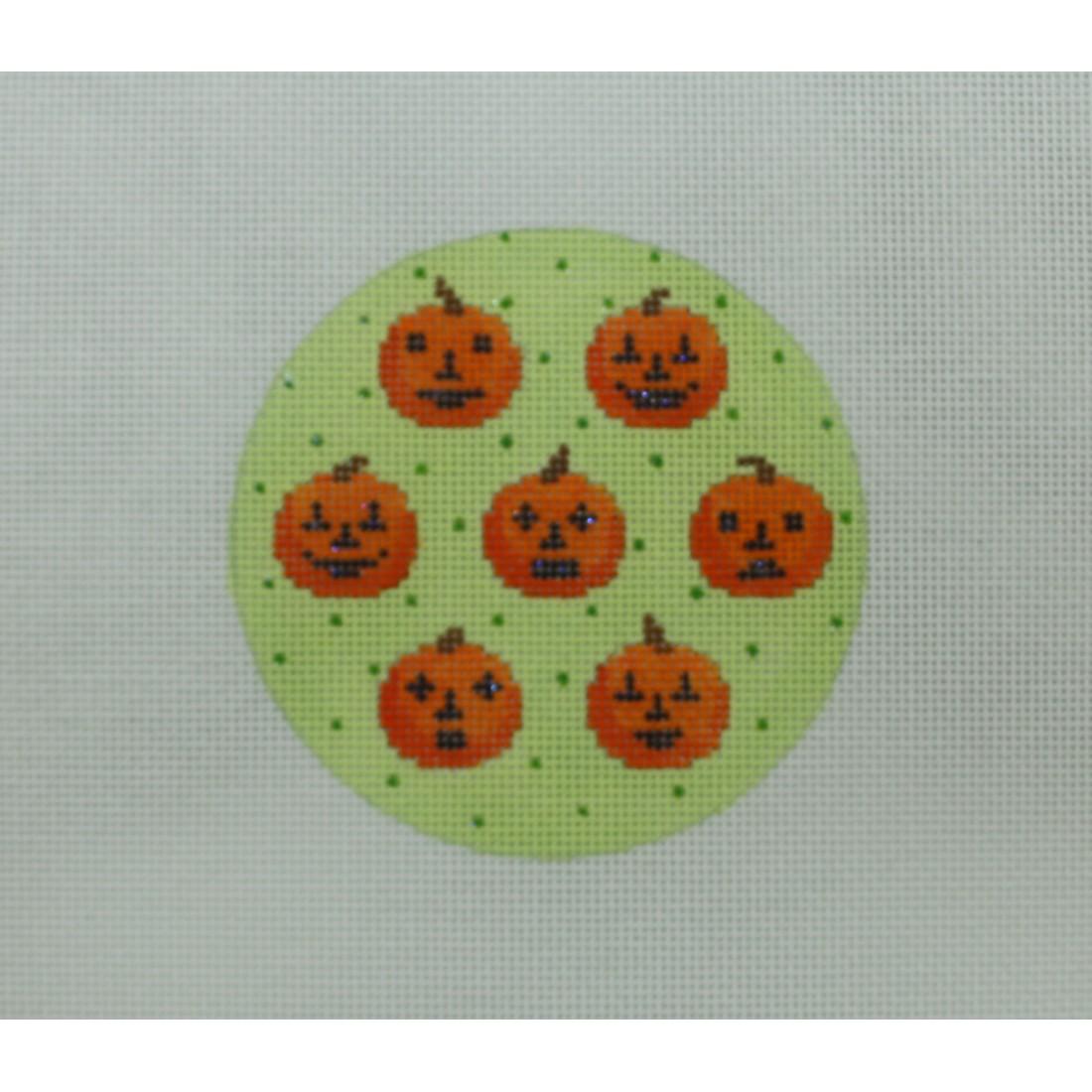 Jack-o-Lantern on Green