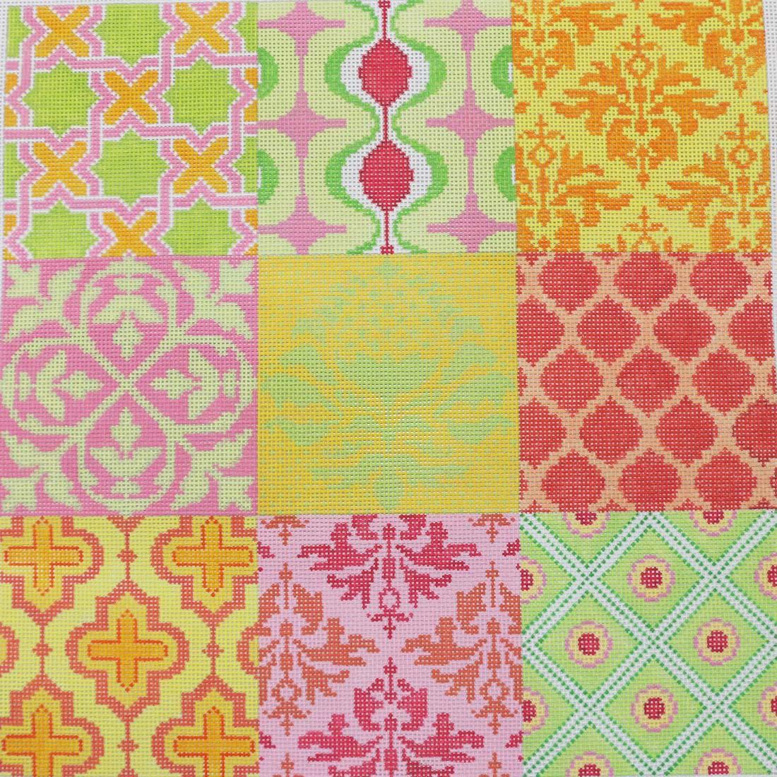 Damask Wallpaper Patchwork