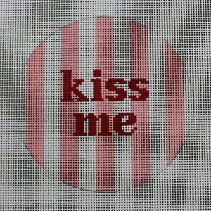 Kiss Me Striped Round