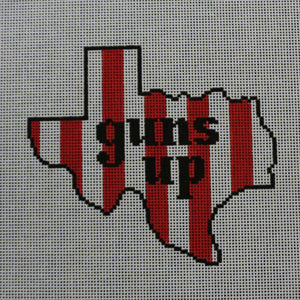 Texas with "Gun's Up"