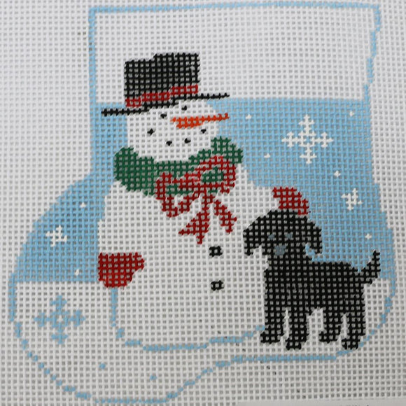 Top Hat Snowman with Dog with Snowman Insert