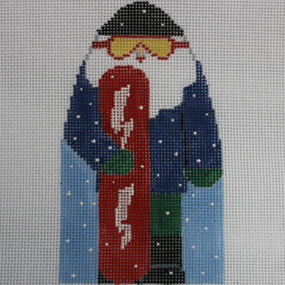 Snowboard Santa