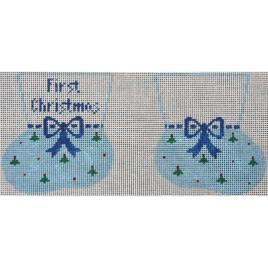 1st Christmas Boy Booties