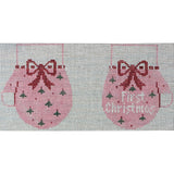 Pink 1st Christmas Mittens