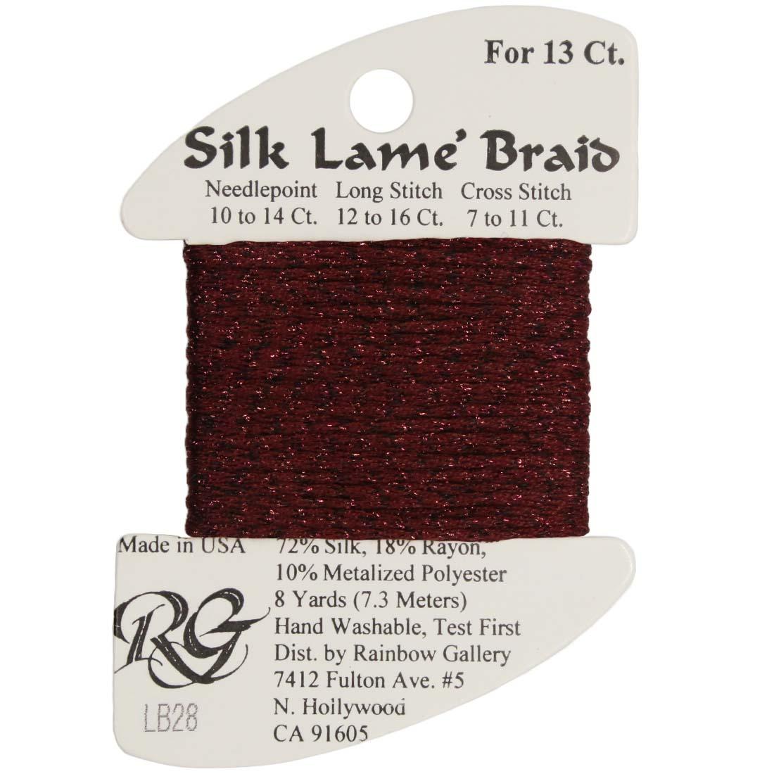 Silk Lame Braid 13 ct., Group 1
