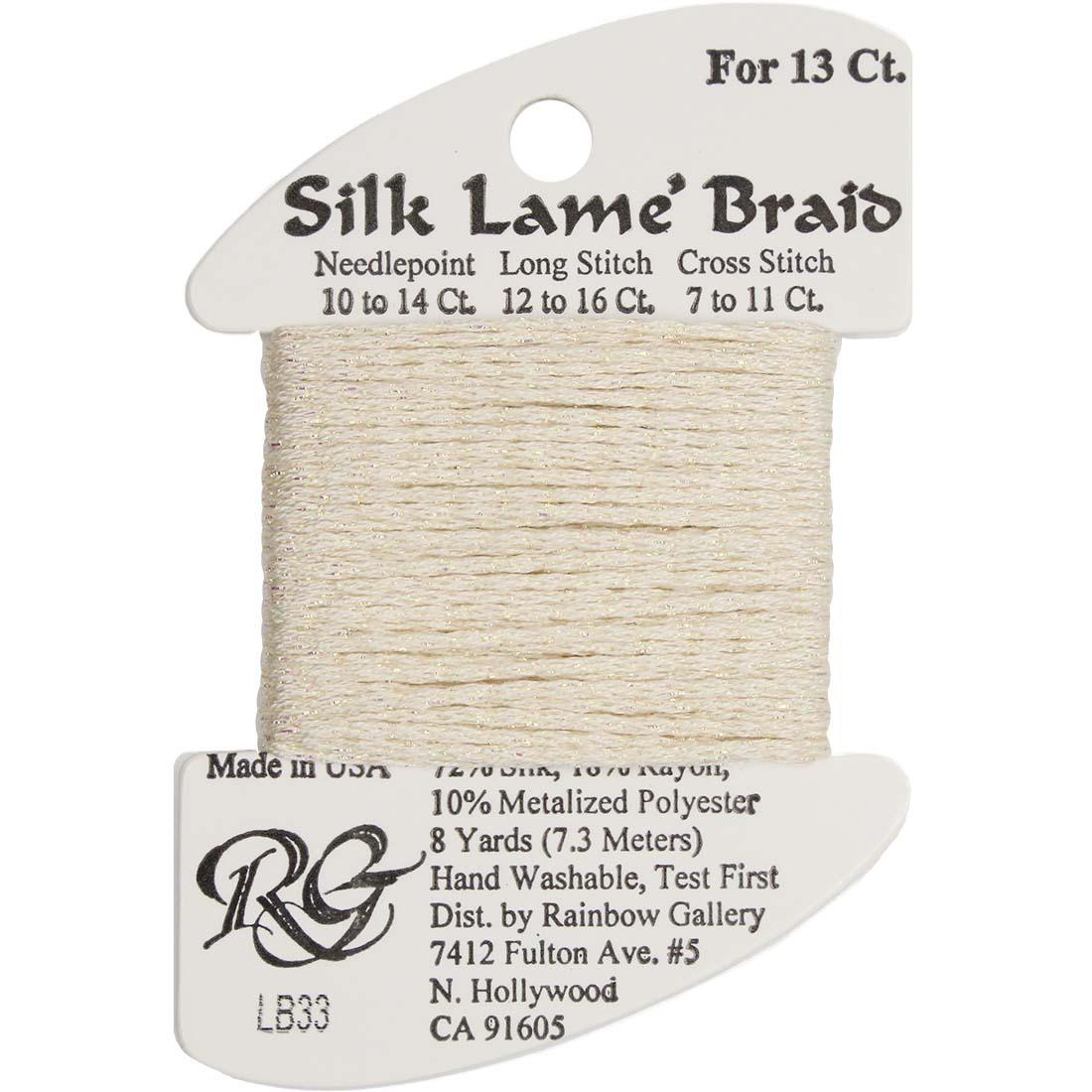 Silk Lame Braid 13 ct., Group 1