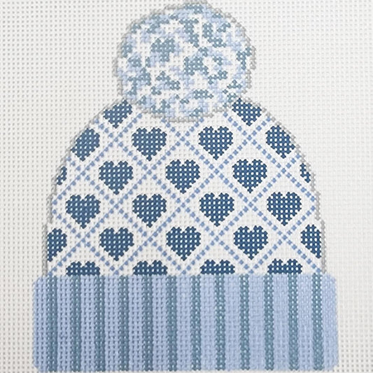 Blue Hearts Beanie