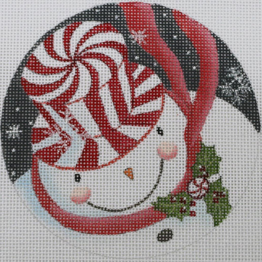 Snowman w/ Peppermint Hat