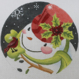 Snowman w/ Holly on Hat