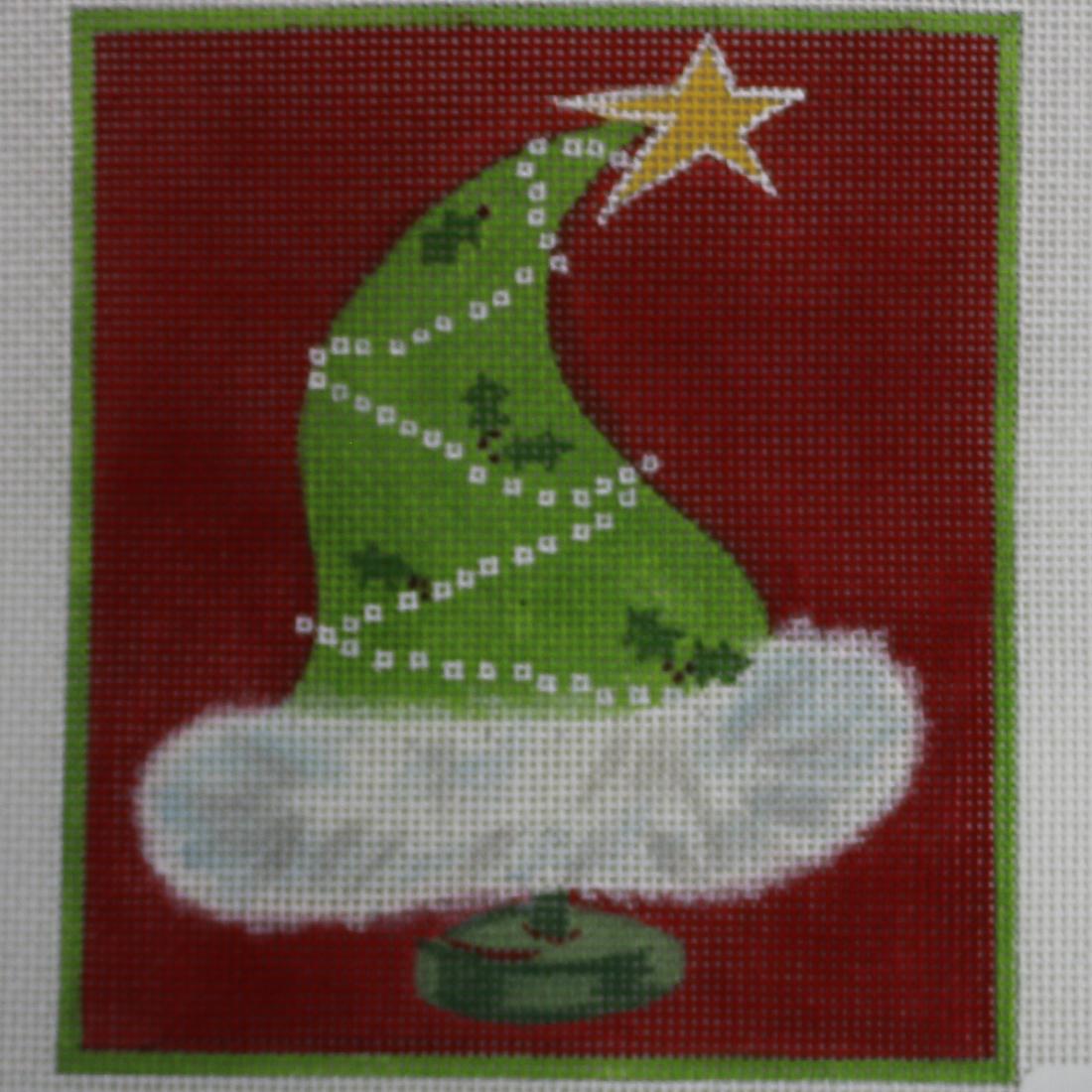 Green Santa Hat Rectangle