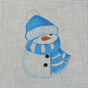 Snowman in Blue Scarf