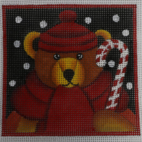 Teddy Bear with Candy Cane