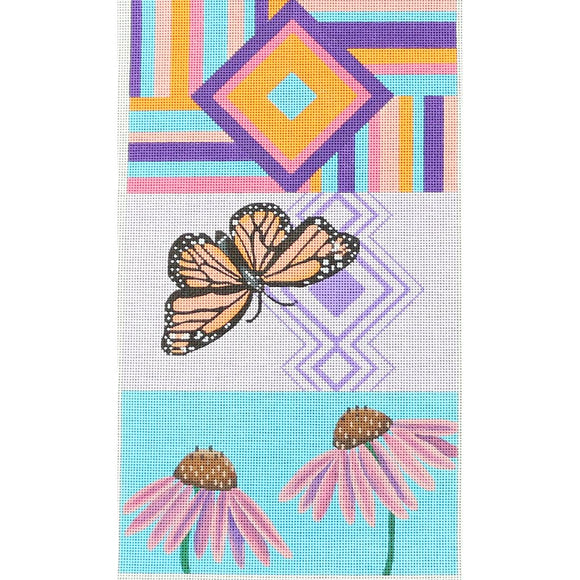 Butterfly/Cone Flower Tri Fold