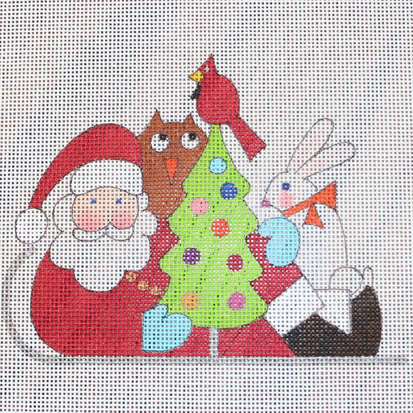 Santa w/ Tree & Animals
