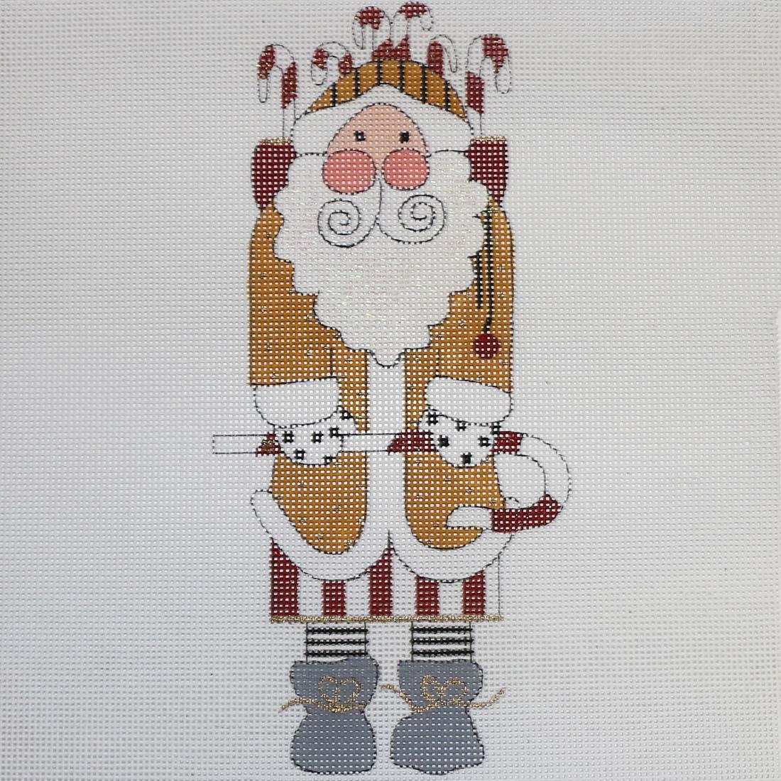 Candy Canes & Polka Dots Santa