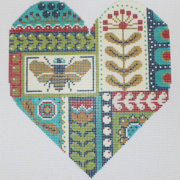 Bee/Floral Heart
