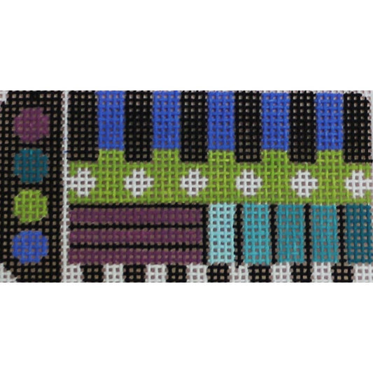 Purple/Aqua/Blue/ Black Geo