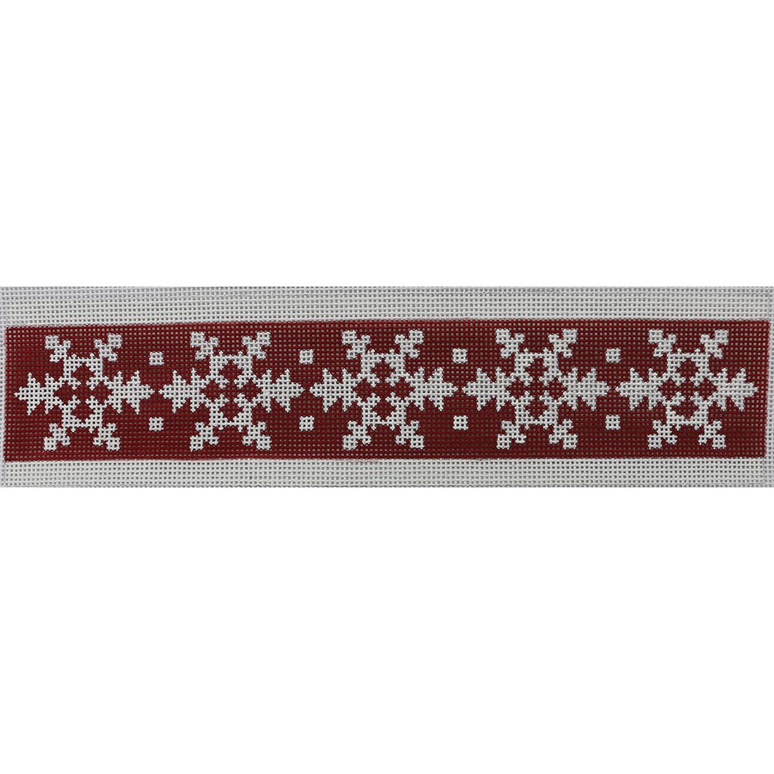 Snowflakes on Red