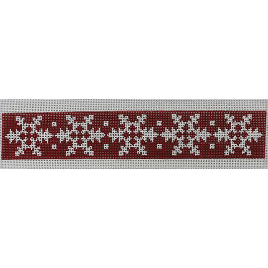 Snowflakes on Red